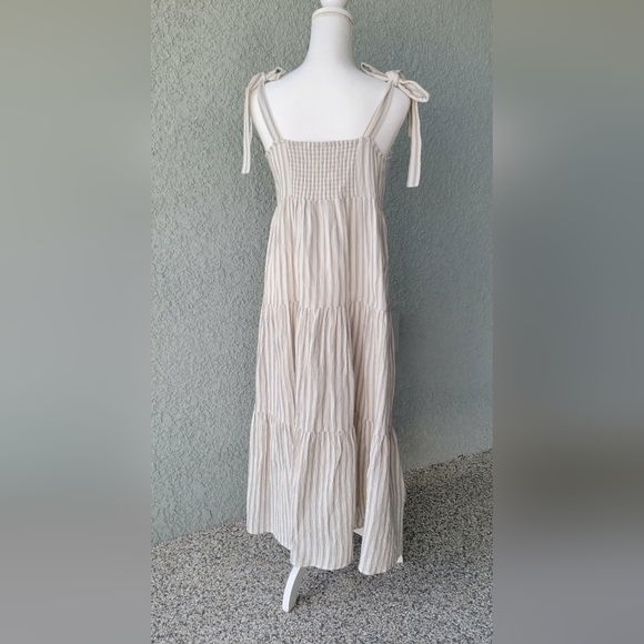 Rylee + Cru Cream Striped Maxi Dress - Picture 8 of 8